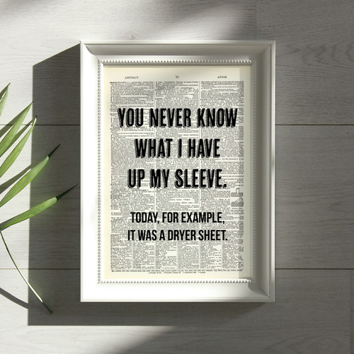 キタザキアイト You Never Know Until You Try 版画 Everything Will Kill You Dictionary Art Print - Tipsy Coasters & Gifts