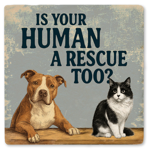 Pets Rescue Ceramic Coaster