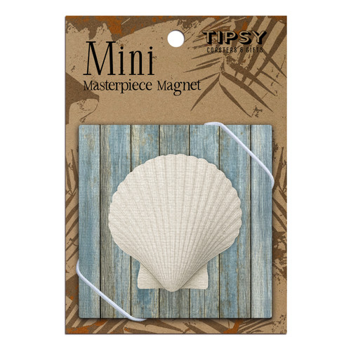 Coastal Scallop Shell Mini Masterpiece Magnet