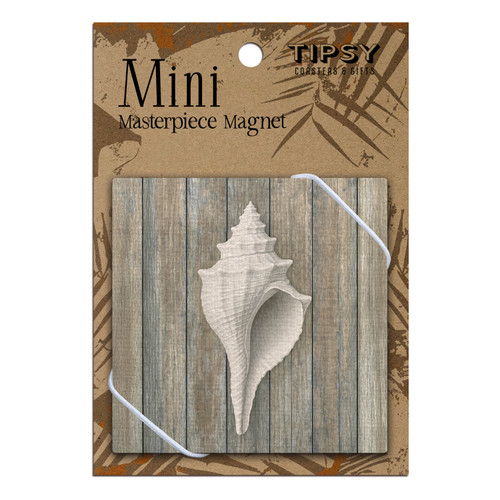 Coastal Spiral Shell Mini Masterpiece Magnet