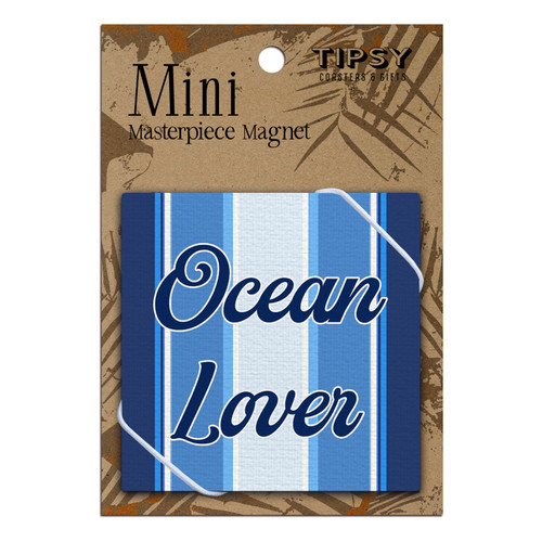 Nautical Ocean Lover Stripe Masterpiece Magnet