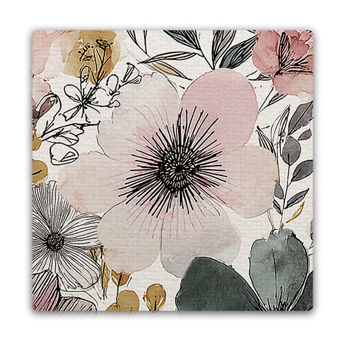 Floral Pink Center Masterpiece Magnet