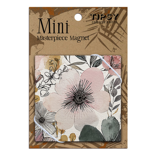Floral Pink Center Masterpiece Magnet