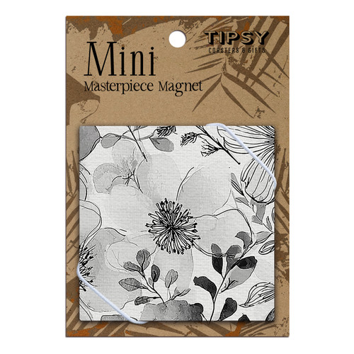 Floral Grayscale #2 Masterpiece Magnet