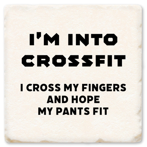 I'm Into Crossfit Ceramic Coaster