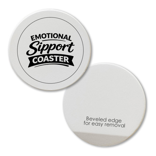 Emotional Sipport Car Coaster