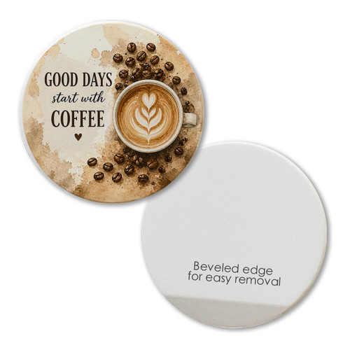 Good Days Start with Coffee Car Coaster