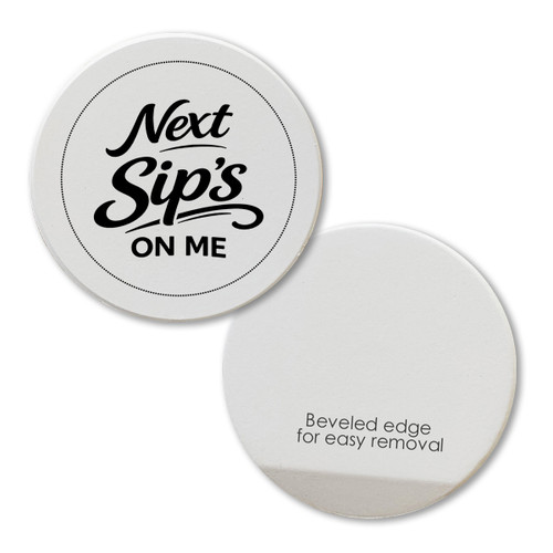 Next Sip's on Me Car Coaster