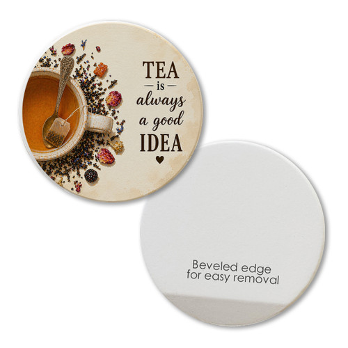 Tea is Always a Good Idea Car Coaster