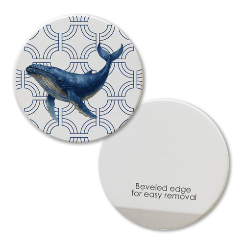 Nautical Whale Car Coaster