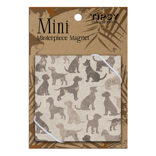 Pets Dogs Gray Masterpiece Magnet