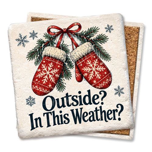 Outside? In This Weather? Coaster