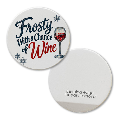 Frosty With a Chance Car Coaster