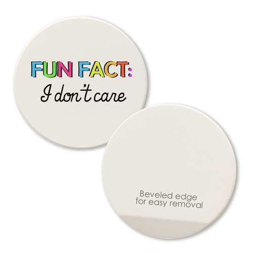 Fun Fact Car Coaster / Magnet