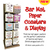 countertop paper coaster spinner display with 20 hooks