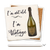 Ceramic coaster showing detail of I'm not old. I'm vintage saying