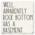 Coaster made of absorbent ceramic & cork back printed with well, apparently rock bottom has a basement