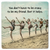 Coaster made of absorbent ceramic & cork back printed with vintage women posing on beach, & You don't have to be crazy to be my friend, but it helps