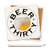 Ceramic coaster showing detail of Beer thirty (words go in a circle around beer head)