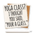 Ceramic coaster showing detail of Yoga class? I thought you said "pour a glass"