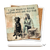 Ceramic coaster showing detail of I Just Want To Drink Coffee And Pet My Dog Ceramic coaster