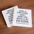 Paper coaster printed with Being a Functional Adult Every Day