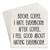 Paper coaster printed with Before Coffee I Hate Everybody