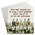 Paper coaster printed with We've Been Friends So Long