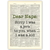 Dear Naps Dictionary Art Print