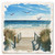 Coastal Boardwalk to Beach Ceramic Coaster