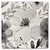 Floral Grayscale #1 Ceramic Coaster