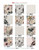 Floral Large Diamond Pattern Limestone Coaster
