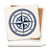 Nautical Compass Ceramic Coaster