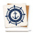 Nautical Steering Wheel with Anchor Ceramic Coaster