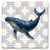 Nautical Whale Ceramic Coaster