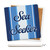 Nautical Sea Seeker Stripe Ceramic Coaster