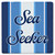 Nautical Sea Seeker Stripe Ceramic Coaster