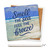 Nautical Smell the Sea Feel the Breeze Ceramic Coaster