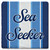 Nautical Sea Seeker Stripe Limestone Coaster