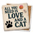 Pets Love And A Cat Limestone Coaster