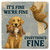 Pets It's Fine We're Fine Ceramic Coaster