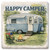 Mountain Happy Camper Limestone Coaster