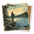 Mountain Rather Be Fishing Limestone Coaster