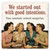 We Started Out with Good Intentions Ceramic Coaster