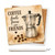 Coffee Fuels Focus and Friends Ceramic Coaster