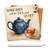 Some Days Call for Tea and Quiet Ceramic Coaster