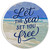 Nautical Let the Sea Set You Free Car Coaster