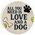 Pets Love And A Dog Car Coaster