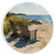 Coastal Chairs on Beach Car Coaster