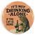 Pets Drinking Alone Cat Car Coaster